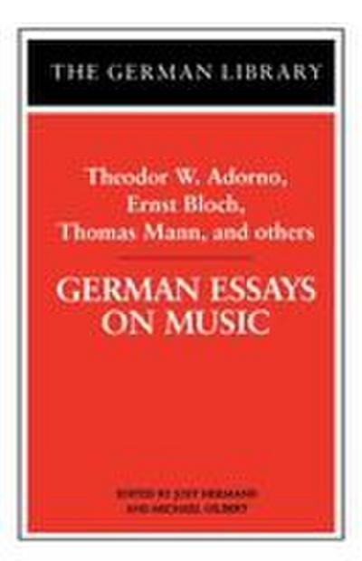 German Essays on Music
