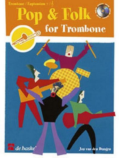 Pop and Folk (+CD): for trombone oreuphonium in bass and treble clef