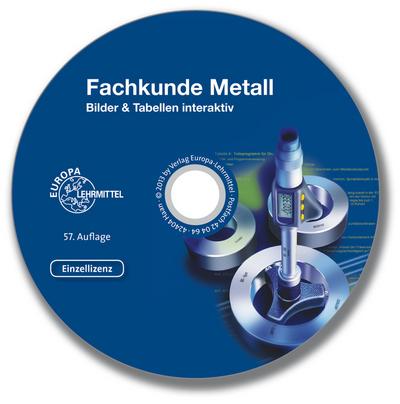 Fachkunde Metall - Bilder & Tabellen interaktiv: CD-ROM, Einzellizenz
