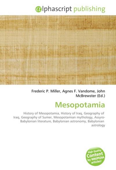 Mesopotamia - Frederic P Miller