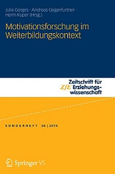 Motivationsforschung im Weiterbildungskontext