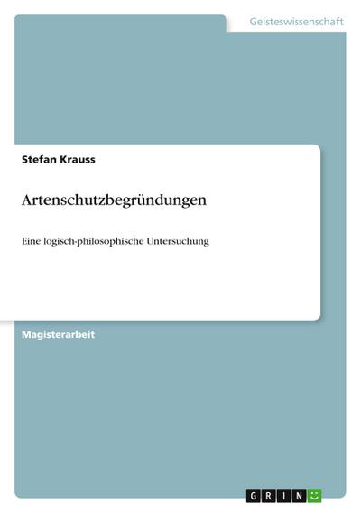 Artenschutzbegründungen