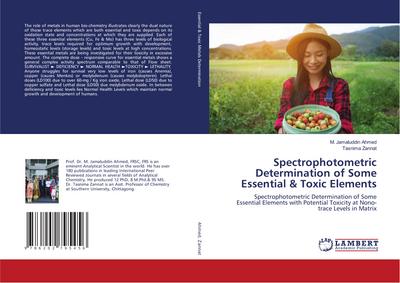 Spectrophotometric Determination of Some Essential & Toxic Elements