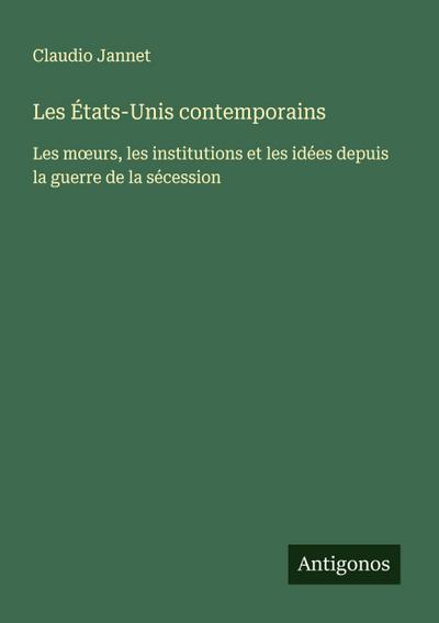 Les États-Unis contemporains