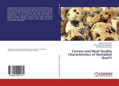 Carcass and Meat Quality Characteristics of Namakkal Quail-I