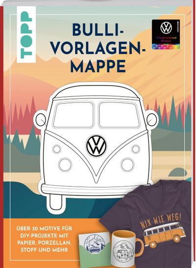 VW Vorlagenmappe "Bulli". Die offizielle kreative Vorlagensammlung mit dem kultigen VW-Bus