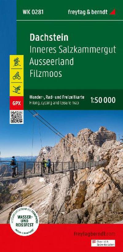 freytag & berndt Wanderkarte WK 0281 Dachstein, Inneres Salzkammergut - Ausseerland - Filzmoos 1:50.000