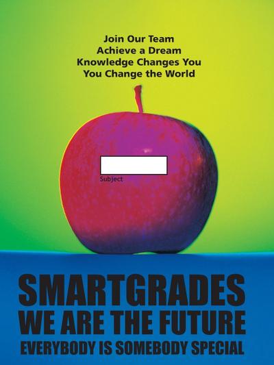 SMARTGRADES School Notebooks with Study Skills, RED APPLE