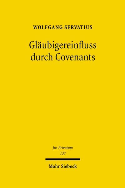 Gläubigereinfluss durch Covenants