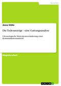 Die Todesanzeige - eine Gattungsanalyse