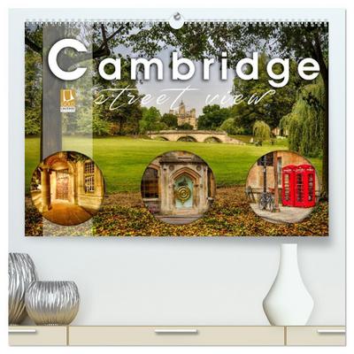Cambridge street view (hochwertiger Premium Wandkalender 2026 DIN A2 quer), Kunstdruck in Hochglanz
