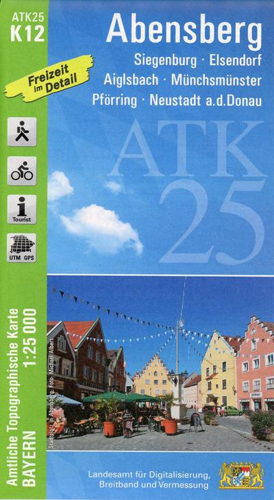 Amtliche Topographische Karte Bayern Abensberg