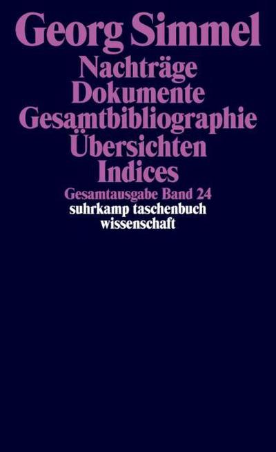 Nachträge, Dokumente, Bibliographien, Auflistungen, Indices