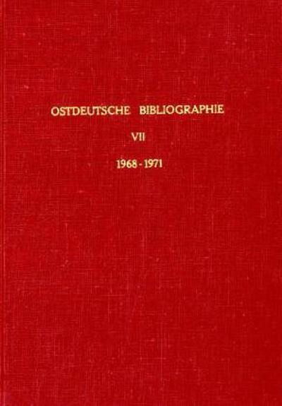 Ostdeutsche Bibliographie. - Herbert Marzian
