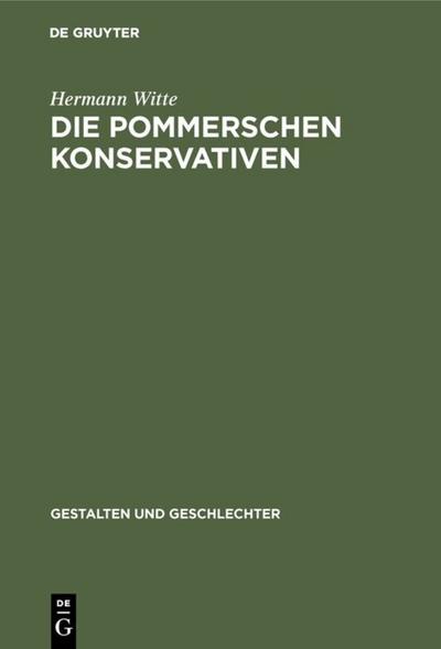 Die pommerschen Konservativen