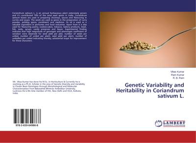 Genetic Variability and Heritability in Coriandrum sativum L.