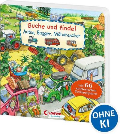 Suche und finde! - Autos, Bagger, Mähdrescher