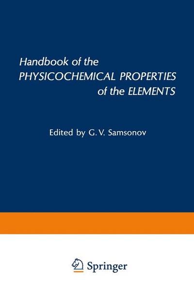 Handbook of the Physicochemical Properties of the Elements