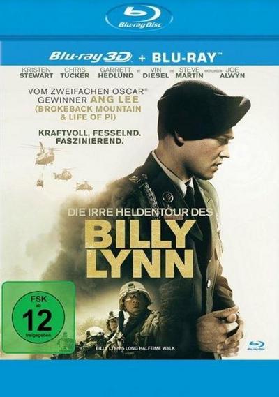 Die irre Heldentour des Billy Lynn 3D, 2 Blu-ray