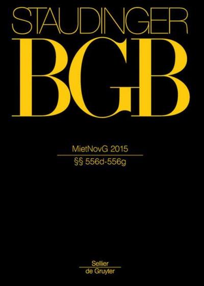 BGB MietNovG 2015 (§§ 556d-556g) - Buch 2: Recht der Schuldverhältnisse