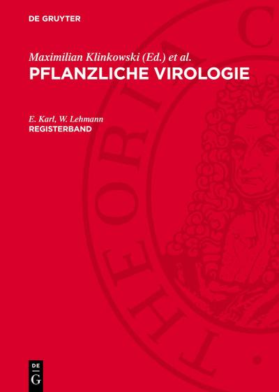Pflanzliche Virologie, Registerband