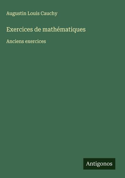 Exercices de mathématiques