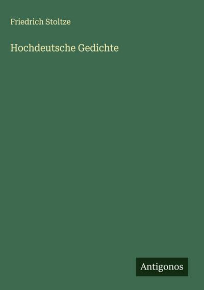 Hochdeutsche Gedichte