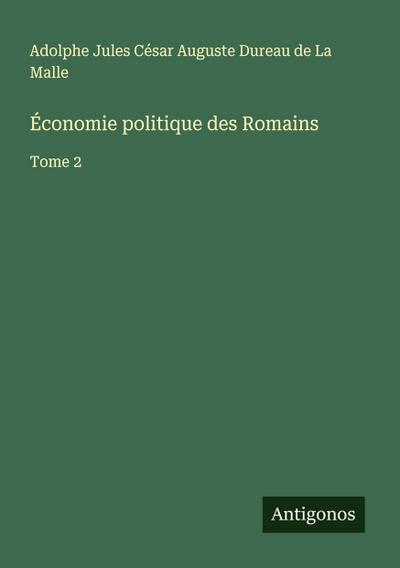 Économie politique des Romains