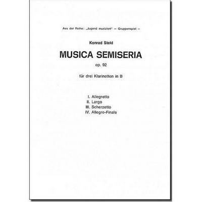 Musica semiseria op.92 für 3 KlarinettenStimmen