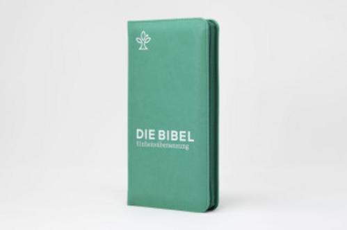 Die Bibel. Taschenausgabe verde mit Reißverschluss