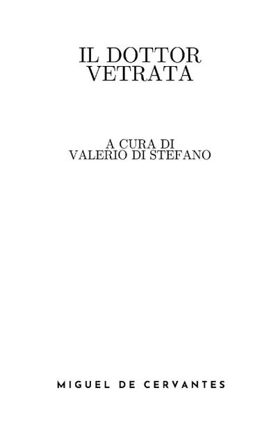 Il dottor Vetrata (a cura di Valerio Di Stefano)