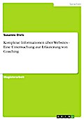 Komplexe Informationen über Websites - Eine Untersuchung zur Erläuterung von Coaching