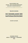 Die Grundlagen der Nationalökonomie