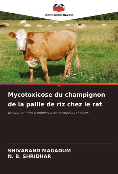 Mycotoxicose du champignon de la paille de riz chez le rat