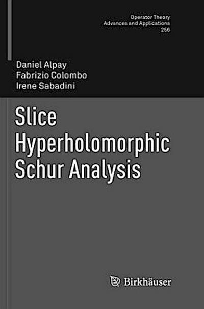 Slice Hyperholomorphic Schur Analysis