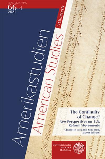 Amerikastudien / American Studies. A Quarterly. Vol. 66:4 (2021)