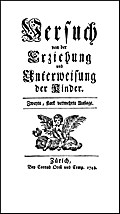 Versuch von der Erziehung und Unterweisung der Kinder