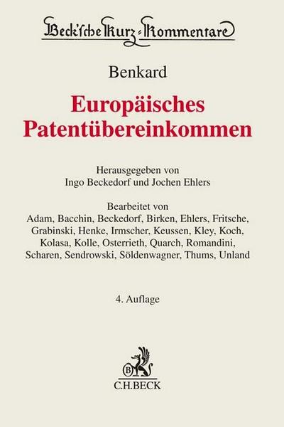 Europäisches Patentübereinkommen. EPÜ