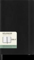 Moleskine Wochen-Notizkalender L/A5 Schwarz Juli-Dezember 2026/2027