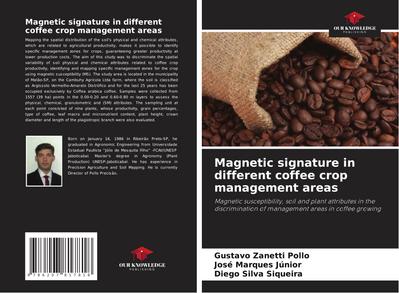 Magnetic signature in different coffee crop management areas
