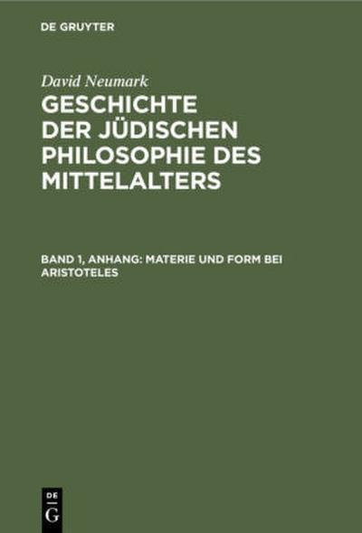 Materie und Form bei Aristoteles