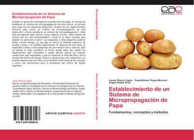 Establecimiento de un Sistema de Micropropagación de Papa