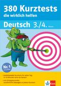 Klett 380 Kurztests, die wirklich helfen - Deutsch 3./4. Klasse