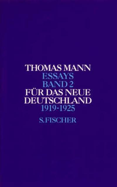Für das neue Deutschland 1919 - 1925