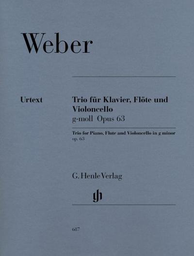 Weber, Carl Maria von - Trio g-moll op. 63 für Klavier, Flöte und Violoncello