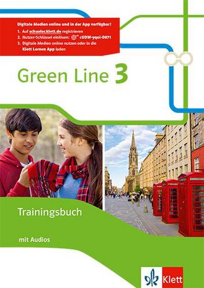 Green Line 3 G9. 7. Klasse. Trainingsbuch mit Audios