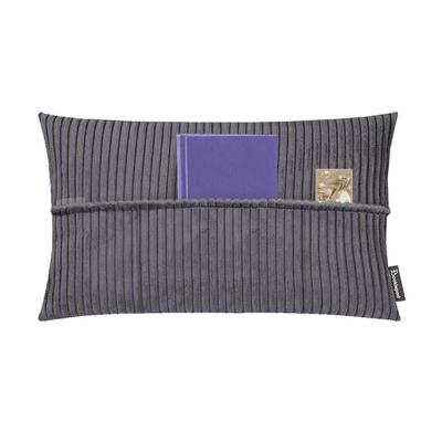 Bookiepad Taschenkissen mit Füllung Cozy Shara - anthrazit 40x60