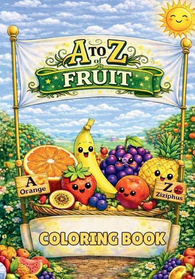 A to Z of Fruit Coloring Book