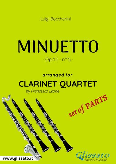 Minuetto - Clarinet Quartet set of PARTS