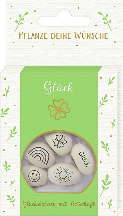 Geprägte Saatbohnen Glück